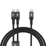 Dudao L3F 2in1 Cable 100W 1.2m 2 x USB-C - Black
