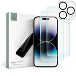 Tempered Glass Tech-protect Supreme Set iPhone 15 Pro Max Clear