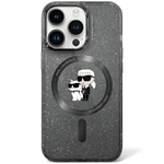 Case Karl Lagerfeld KLHMN61HGKCNOK iPhone 11 / Xr 6.1" black/black hardcase Karl&amp;Choupette Glitter MagSafe Case
