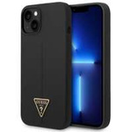 Case Guess GUHCP14MSLTGK iPhone 14 Plus 6.7" black/black hardcase Silicone Triangle