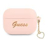 GUESS Apple Case Pro Cover Silicone Charm Collection Pink Case