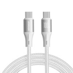 Joyroom Light-Speed ​​Series SA25-CC5 100W USB-C / USB-C cable 1.2m - white