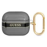 Case GUESS Apple AirPods 3 Cover Strap Collection Black Case