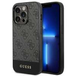 Case Guess iPhone 14 Pro Max 6.7" grey/grey hard case 4G Stripe Collection