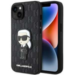 Case Karl Lagerfeld KLHCP14SSAKHPKK iPhone 14 6.1" black/black Saffiano Monogram Ikonik Case