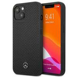 Mercedes MEHCP13MDELBK iPhone 13 6.1" black/black hardcase Leather Perforated