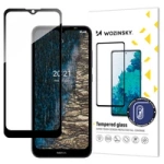 Wozinsky super tough full glue tempered glass full screen with frame case friendly nokia c20 / c10 black