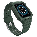 Protect Strap Band Band with Case for Watch 7/6 / 5/4/3/2 / SE (45/44 / 42mm) Case Armored Watch Cover Green