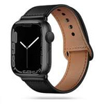 TECH-PROTECT LEATHERFIT Apple Watch 4 / 5 / 6 / 7 / 8 / SE (38 / 40 / 41 MM) BLACK