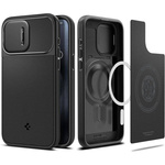 Case Spigen iPhone 15 Pro Optik Armor Mag MagSafe Black