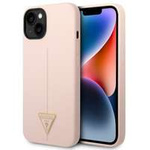 Case Guess GUHCP14MSLTGP iPhone 14 Plus 6.7" pink/pink hardcase Silicone Triangle