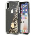 Case GUESS Apple iPhone X Xs Glitter Charms Gold Hardcase