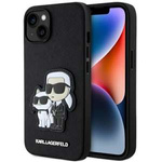 Case Karl Lagerfeld KLHCP14MSANKCPK iPhone 14 Plus 6.7" hardcase black/black Saffiano Karl &amp; Choupette Case
