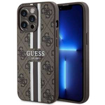 Case Guess GUHMP13XP4RPSW iPhone 13 Pro Max 6.7" brown/brown hardcase 4G Printed Stripes MagSafe Case