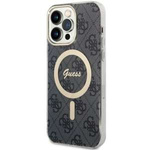 Case Guess GUHMP14XH4STK iPhone 14 Pro Max 6.7" black/black hardcase 4G MagSafe Case