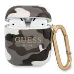 Case GUESS Apple AirPods Camo Collection Black Case