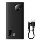 Baseus Adaman2 powerbank with digital display 10000mAh 30W 2 x USB / 1x USB Type C Overseas Edition PD QC SCP black (PPAD040101)