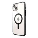 Speck Presidio Perfect-Clear with Impact Geometry + MagSafe - Case iPhone 14 Max with MICROBAN coating (Clear / Black)