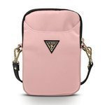GUESS Nylon Triangle Logo Handbag Pink