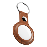Case KEYBUDZ Apple AirTag Keyring Leather Brown Case