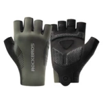 Rockbros cycling gloves spring/summer/autumn, short fingers, size: XXL - green