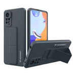 Wozinsky Kickstand Case Flexible Silicone Stand Cover Xiaomi Poco X4 Pro 5G Navy Blue