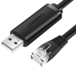 Cable UGREEN CM204 Console, RS232 For Networked Devices, 1.5m (black)