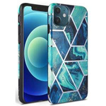 Case Tech-protect Marble iPhone 12 Mini Blue Case