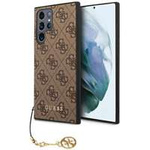 Case Guess GUHCS23LGF4GBR S23 Ultra S918 brown/brown hardcase 4G Charms Collection Case