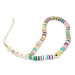 GUESS Phone Strap Heishi Beads Multicolor Pendant