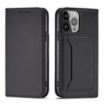 Magnet Card Case for iPhone 13 mini cover card wallet card stand black