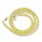 Chain for glasses beads pendant green