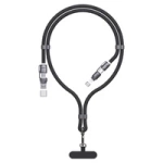 Dudao L20MAX 4in1 Cable / Lanyard USB-A / USB-C / Lightning PD QC 65W 1.5m - Black