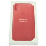 Case iPhone XS X Apple Leather Folio Genuine MRX12ZM/A Peony Pink Grade A Case