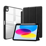 Crong PrimeFolio - Case iPad 10.9" (2022) with stand and Apple Pencil charging (black)