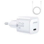 Mini USB C Charger 20W PD with USB C Cable - Lightning Joyroom JR-TCF02 | White