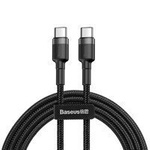 Baseus Cafule Cable durable nylon cord USB-C PD / USB-C PD PD2.0 60W 20V 3A QC3.0 2M black-gray (CATKLF-HG1)