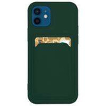 Card Case silikonew case wallet with card pocket documents for Samsung Galaxy A42 5G dark green
