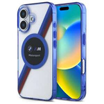 Case BMW iPhone 16 6.1" clear/transparent hardcase Motosport IML Circle MagSafe