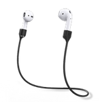 KeyBudz AirStrapz - silikonew strap connecting AirPods (black)