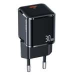 USAMS Network Charging. 1xUSB-C T45 mini 30W (head only) PD3.0 Fast Charging black/black CC148TC01 (US-CC148)