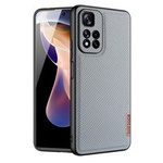 Dux Ducis Fino case nylon covered cover Xiaomi Redmi Note 11 Pro+ 5G (China) / 11 Pro 5G (China) / Mi11i HyperCharge / Poco X4 NFC 5G blue