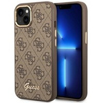 Guess GUHCP14SHG4SHW iPhone 14 6.1" brown/brown hard case 4G Vintage Gold Logo