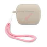 Case GUESS Apple AirPods Pro Cover Silicone Vintage Gray Pink Case