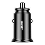 Baseus Circular Universal Smart Car Charger 2x USB QC3.0 Quick Charge 3.0 SCP AFC 30W black (CCALL-YD01)