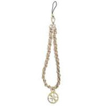 GUESS Phone Strap Chain Metal 4G Charm Pink