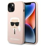 Karl Lagerfeld KLHCP14MSLKHLP iPhone 14 Plus 6.7" hardcase pink/pink Silicone Karl`s Head