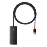 Baseus Lite Series 4-Port USB-A HUB Adapter (USB-A to USB 3.0*4 ) 1m Black