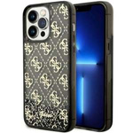 Case Guess GUHCP14XLC4PSGK iPhone 14 Pro Max 6.7" black/black hardcase Liquid Glitter 4G Transculent Case
