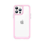 Outer Space Case Case for iPhone 12 Pro Hard Cover with Gel Frame Pink